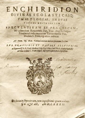 Delpas Angelo. - Enchiridion Divinae Scolasticaeque