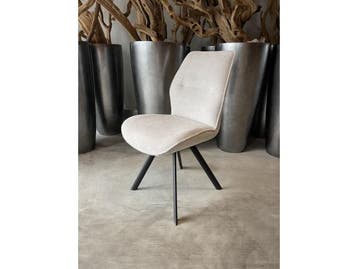 Veiling - Eetkamerstoel Vale (set van 6) microvezel stof-nat, Nieuw