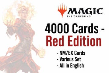 4000 English Cards - Red Edition - NM/EX Bulk Collection, Nieuw