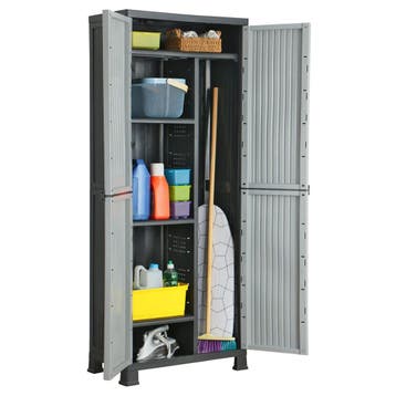 vidaXL Opbergkast 68x39x171,5 cm kunststof, Huis en Inrichting, Kasten | Overige, Verzenden, Nieuw