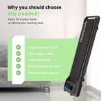 2dekans | TibaGoods Loopband - 6km/h - Voor onder het bureau, Sport en Fitness, Fitnessmaterialen, Ophalen of Verzenden, Zo goed als nieuw