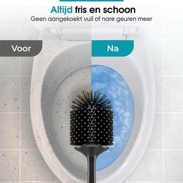 Nevana Siliconen Toiletborstel met Houder - WC borstel -, Ophalen of Verzenden, Zo goed als nieuw
