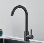 Zwarte RVS Keukenkraan – Mengkraan met Handgreep, Verzenden, Nieuw