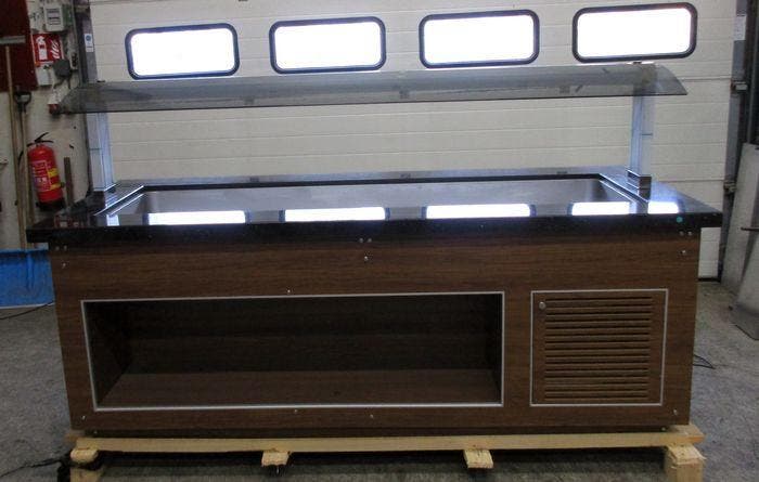 Saladette Saro SB-C-230-INF Cold, Koelbuffet, B230 x D88 x, Zakelijke goederen, Kantoor en Winkelinrichting | Magazijn, Stelling en Opslag
