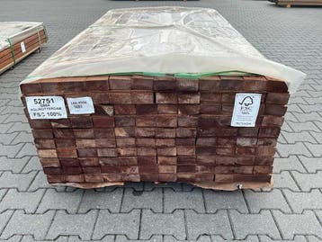 Angelim Vermelho Geschaafde Hardhouten Balken 2000x90x45mm, Ophalen of Verzenden, Nieuw