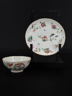 Beker (2) - Porselein - Bol en zijn schotel