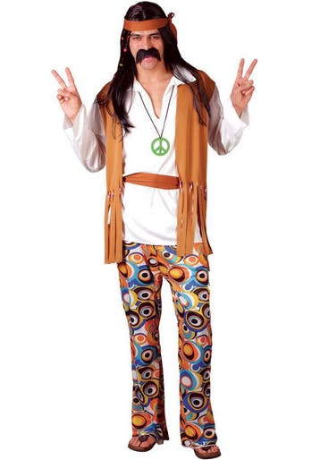 Hippie kostuum Woodstock, Verzenden, Nieuw, Feestartikel