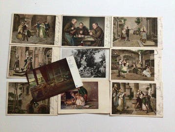 Wereld van de kunsten, schilderkunst, beeldhouwkunst en, Verzamelen, Gelopen
