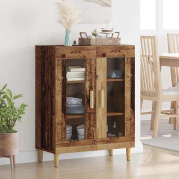 vidaXL Dressoir Oud Hout 69,5 x 34 x 90 cm Bewerkt hout, Verzenden, Nieuw, Overige houtsoorten, Minder dan 50 cm