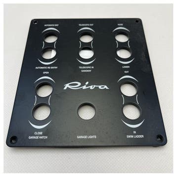 Bieden: Riva Black Coated Marine Control Panel for Boat Aft, Watersport en Boten, Bootonderdelen, Ophalen of Verzenden, Nieuw