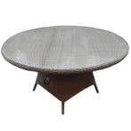 Riccione dining tuintafel 150 cm rond grijs, Tuin en Terras, Ophalen of Verzenden, Nieuw, Wicker