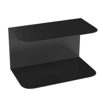 Nachtkastje Notodden zwevend 23x40x23 cm zwart [en.casa], Verzenden, Nieuw