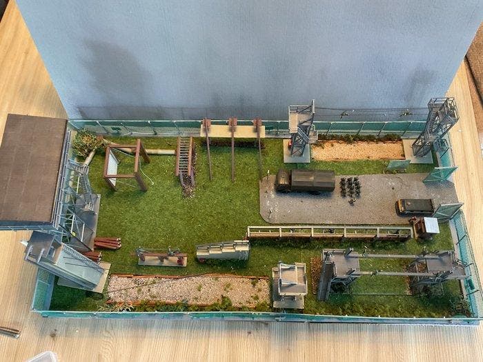Diverse bouwelementen - Diorama Militair oefenterrein, Hobby en Vrije tijd, Modeltreinen | H0