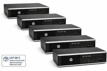 HP Lot de 5 HP Compaq Elite 8300 USDT – i5-3470S – 4 Go RAM, Nieuw