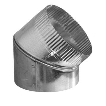 Aluminium bocht 45 graden 500 mm, Verzenden, Nieuw