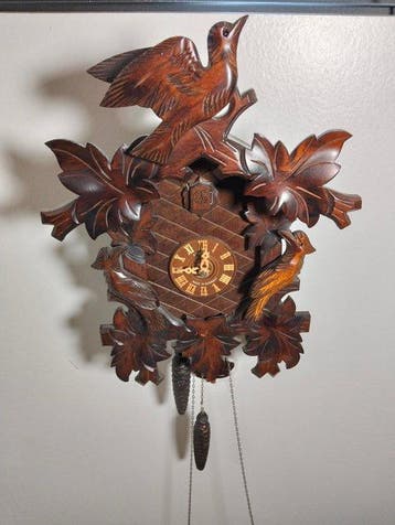 Koekoeksklok (4) - Hout - 1950-1960 - Schneider koekoeksklok