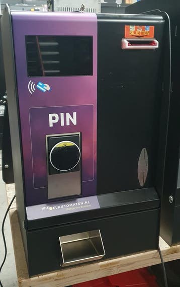 Wisselautomaat contactloos betalen, Zo goed als nieuw