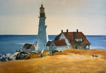 Edward Hopper - “Lighthouse and Buildings, Portland Head,