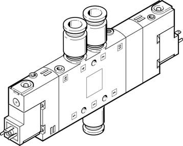 Festo 5/3 Uitgeputte Lucht Magneetventiel QS-10 1000l/min -, Verzenden, Nieuw