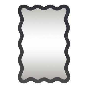 Wandspiegel Koster 90x60 cm zwart [en.casa], Huis en Inrichting, Verzenden, Nieuw