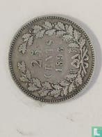 Nederland 25 cents 1893, Verzenden, 5 cent, Losse munt, Goud