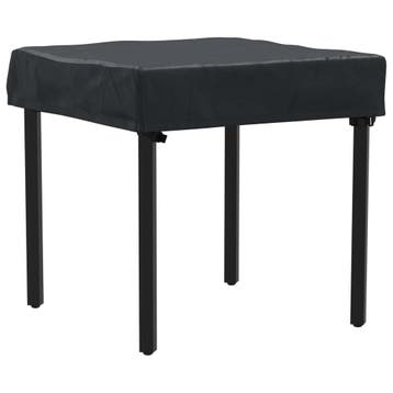 vidaXL Tafel Dek Effen Zwart 62 x 62 x 15 cm Stof, Verzenden, Nieuw