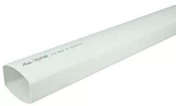 NICOLL Techtan Ovation LG38 PVC-Ti HWA buis 105x76 L4m wit, Ophalen of Verzenden, Nieuw