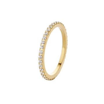 Melano friends Sade cz ring - Goudkleurig + Crystal - Dames, Sieraden, Tassen en Uiterlijk, Ringen, Verzenden, Nieuw