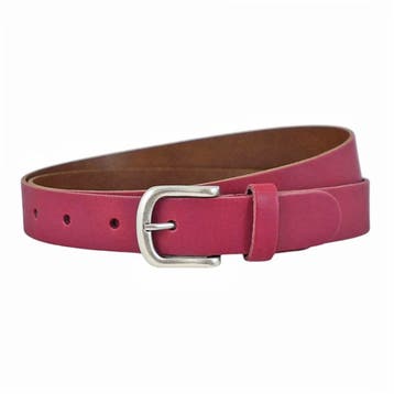 Landley Leren Dames Riem - Leer - 3 cm - Fuchsia - 115, Kleding | Dames, Riemen en Ceinturen, Verzenden, Nieuw, 100 cm of meer