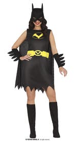 Batgirl Outfit Dames 5-delig, Ophalen of Verzenden, Nieuw