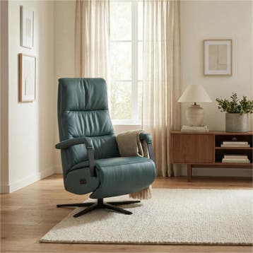 Leren relaxfauteuil met hartbalans Core - Toledo Whale, Bohemian, Industrieel, Modern, Scandinavisch, Nieuw, Ophalen of Verzenden