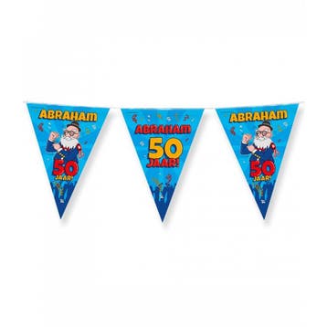 Vlaggenlijn Abraham 50 Jaar, Verzenden, Nieuw, Feestartikel