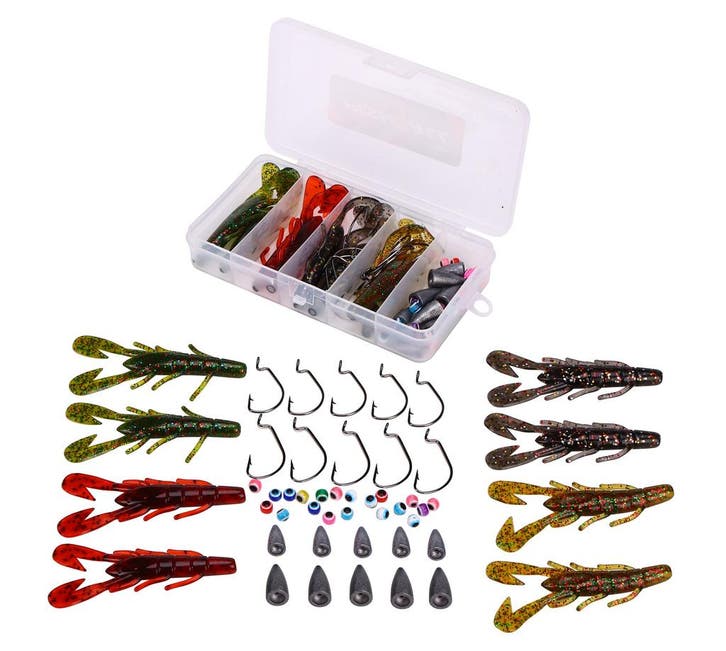 Fish4All Softbait Creature Texas/Carolina Box (50 Stuks), Watersport en Boten, Hengelsport | Algemeen, Overige typen, Nieuw, Verzenden