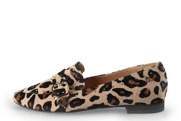 Babouche Instappers in maat 38 Panter, Kleding | Dames, Schoenen, Overige kleuren, Verzenden, Instappers, Zo goed als nieuw