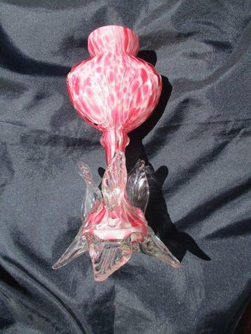 Franz WELZ - Vaas - Geblazen glas in Art Nouveau-stijl,