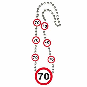 70 Jaar Verkeersbord Ketting, Kleding | Dames, Ophalen of Verzenden, Nieuw