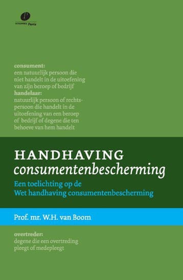 Handhaving Consumentenbescherming | W.H. Boom | Nieuw, Ophalen of Verzenden, Nieuw, W.H. Boom
