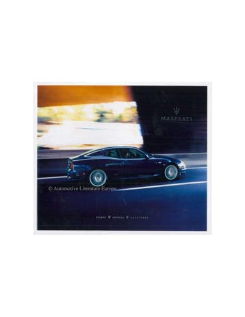 2005 MASERATI COUPE SPYDER GRANSPORT BROCHURE ITALIAANS, Nieuw, Author