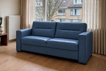 Bankstel Purmerend - 2 zits banken - Blauw, Nieuw, Stof