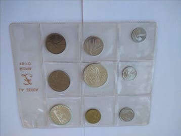 Italië, Republiek Serie divisionale 1970 con 500 + 1000 Lire