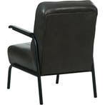 Leren fauteuil Ahead - Granada Graphite (donkergrijs), Huis en Inrichting, Fauteuils, Bohemian, Eigentijds, Industrieel, Klassiek, Modern, Retro, Romantisch, Scandinavisch, Vintage