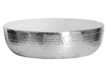 Schaal ORIENT met deksel 40cm aluminium zilver - 44474, Ophalen of Verzenden, Nieuw