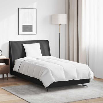 vidaXL Zomer Dekbed met kussen 2 pcs Wit Donsveertjes, Huis en Inrichting, Verzenden, Nieuw, Wit