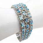 Zonder minimumprijs - Harry Ivens - Armband Zilver - Topaz, Sieraden, Tassen en Uiterlijk, Armbanden, Nieuw