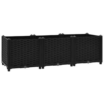 Kweekbak Zwart 120x40x38 | 40% Korting | Retourdeal, Tuin en Terras, Kunststof, 100 cm of meer, Balkon, Ophalen of Verzenden