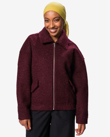 HEMA Damesjas Jazzy bomber bordeauxrood, Verzenden, Nieuw