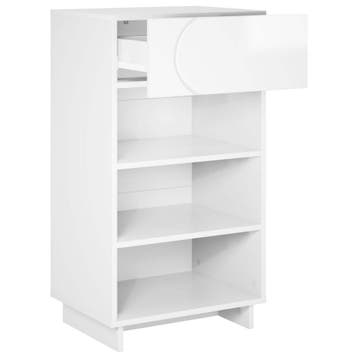 vidaXL Schoenenkast 48 x 38 x 87,5 cm Bewerkt hout Hoogglans, Verzenden, Nieuw