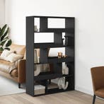 vidaXL Kamerscherm 100x33x156,5 cm bewerkt hout zwart, Verzenden, Nieuw, Overige houtsoorten