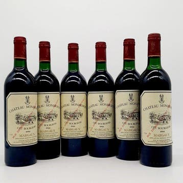 1986 Château Monbrison - Margaux Cru Bourgeois - 6 Flessen, Nieuw
