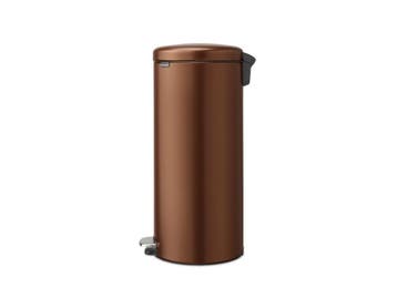 Brabantia NewIcon - Prullenbak - 30 liter - Warm Bronze, Verzenden, Zo goed als nieuw
